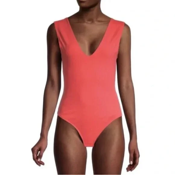 NEW Free people keep it sleek pink poinsetta Size M - Picture 10 of 15